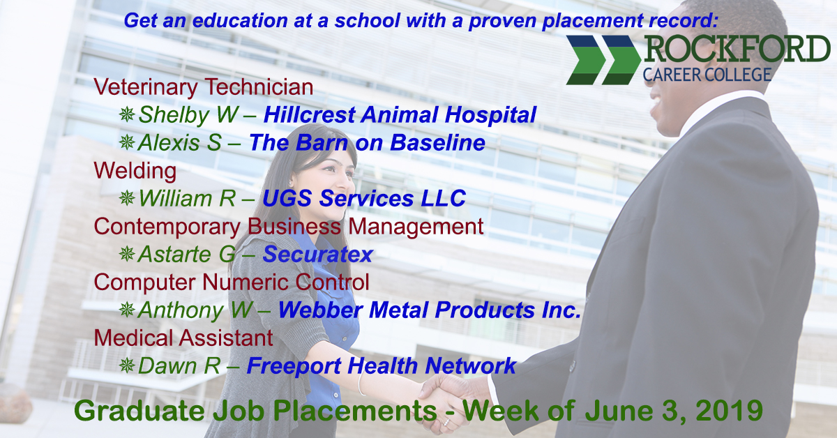 Job Placements as Veterinary Technician,  Medical Assistant, Welder and More