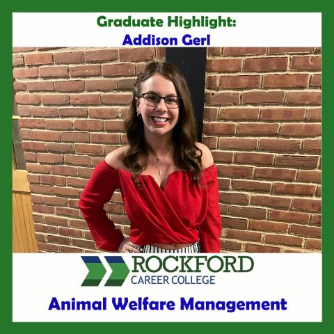 We Proudly Present Animal Welfare Management Graduate Addison Gerl