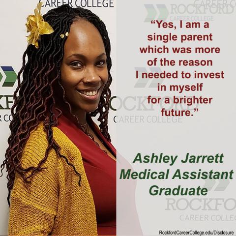 Graduate Highlight - Ashley Jarrett Medical Assistant