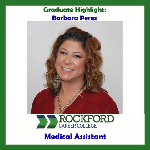 We Proudly Present Medical Assistant Graduate Barbara Perez
