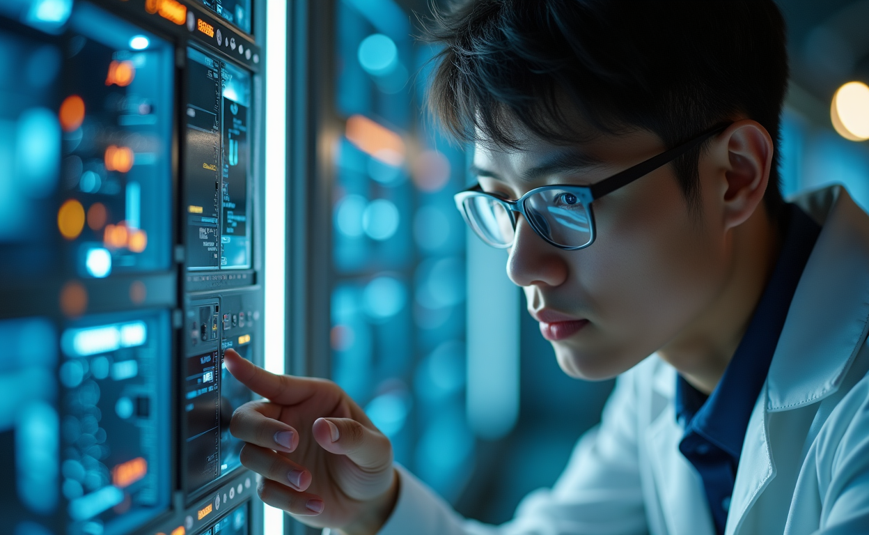 Electrical technician training with high-tech equipment