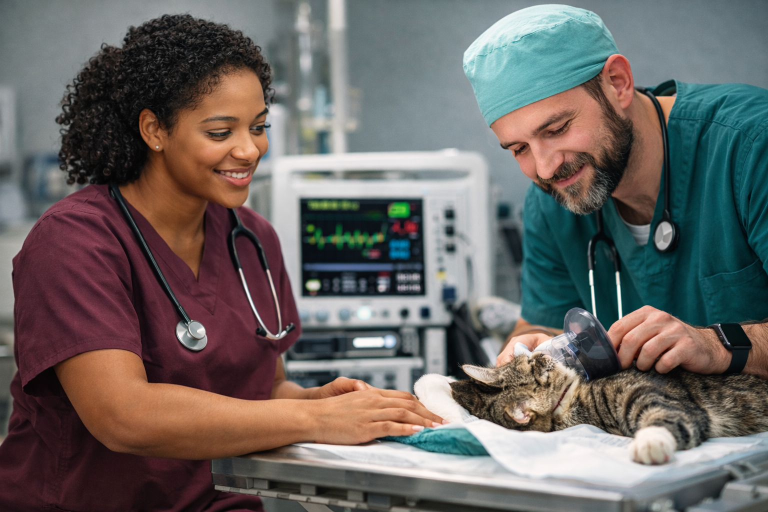 What do veterinary technicians do? They support veterinary doctors and assist with animal care and surgery, among other tasks.